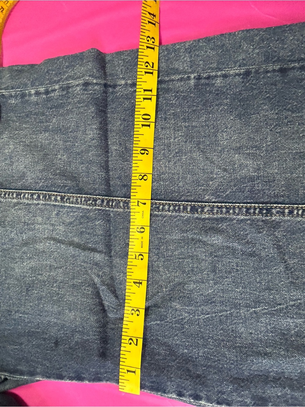Time and Tru Relaxed Blue Denim Drawstring Jeans - Picture 8 of 8